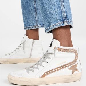 Golden Goose slide classic leather sneakers, size 36.